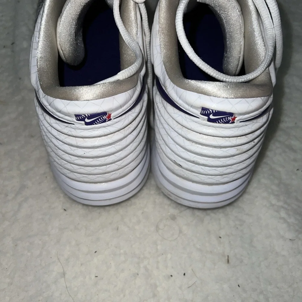 TCU Horned Frogs‎ Nike Trout Turf Cleat Men's 9.5 White/Purple Promo Sample Rare